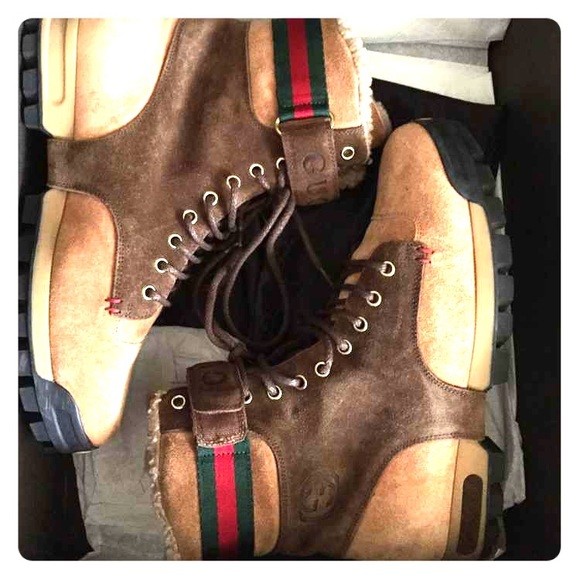gucci shearling boots